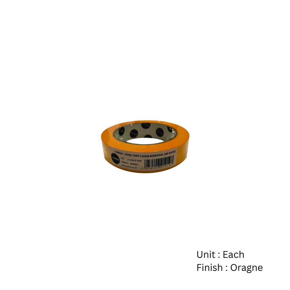 Edge Tape Clean Removal (60 Days) Orange with Two Different Sizes Each 2 Edge Tape Clean Removal (60 Days) Orange with Two Different Sizes Each