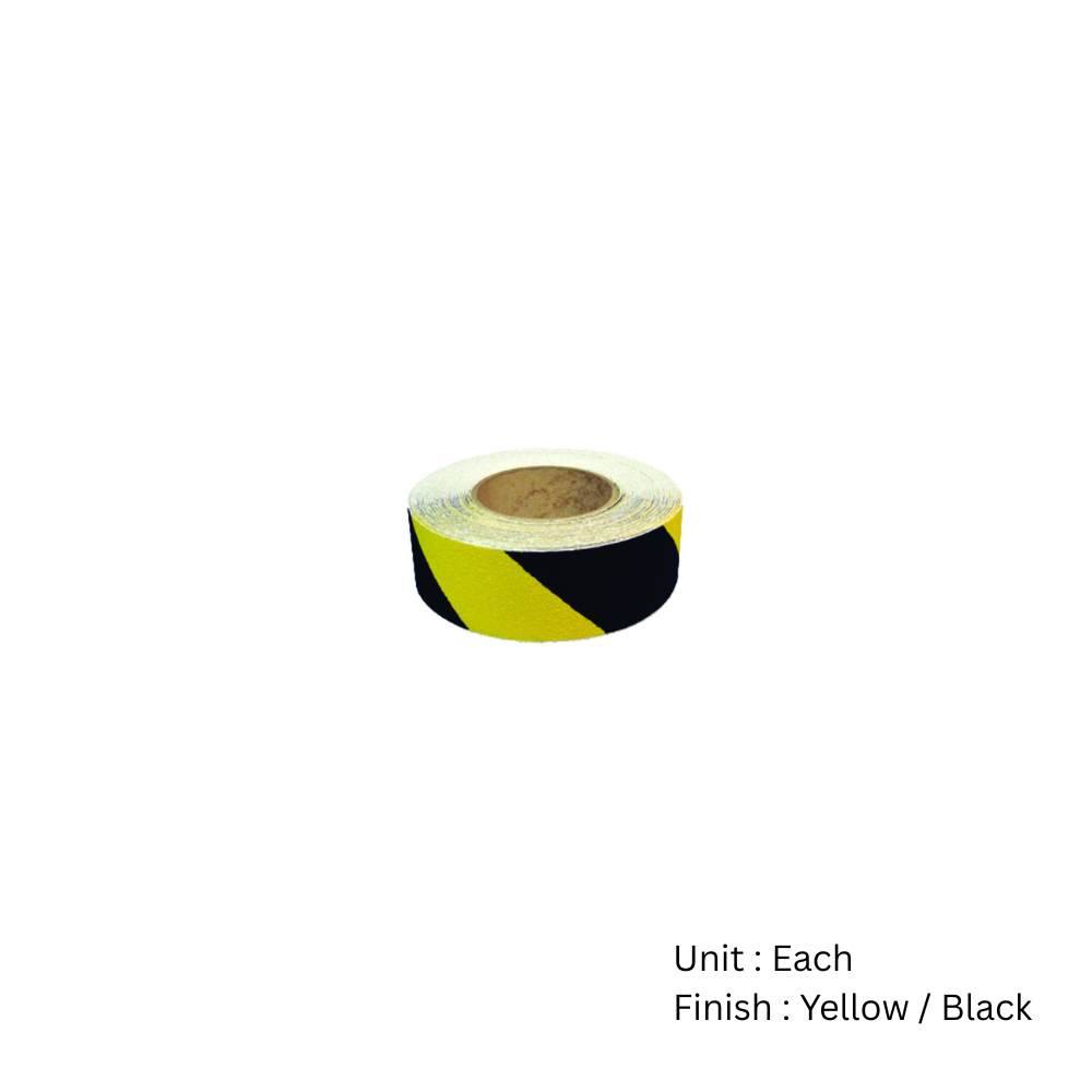 Anti-Slip Hazard Tape 50mm X 20m Yellow / Black Each 2 Anti-Slip Hazard Tape 50mm X 20m Yellow / Black Each
