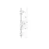 Europa Latch Deadbolt 2 Hooks 20mm Flat Faceplate Lift Lever Multipoint Door Lock 3 HS Hardware