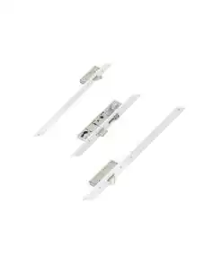 Latch Deadbolt 2 Hooks Split Spindle 44mm Flat White Faceplate Multipoint Door Lock