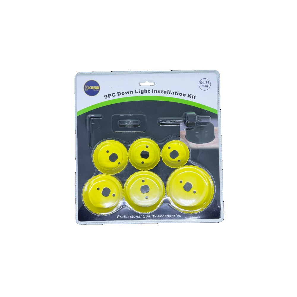 Downlight Kit 9pc 51,60,65,72,75,86mm Arbor, Drive Plate, Hex Key Wrench Other Xxxx Each 1 Downlight Kit 9pc 51,60,65,72,75,86mm Arbor, Drive Plate, Hex Key Wrench Other Xxxx Each