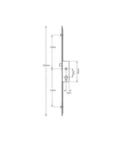 Alternative view of Ferco Latch 2 Rollers Multipoint Door Lock