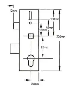 Alternative view of Multipoint Gearbox - Lift Lever or Split Spindle
