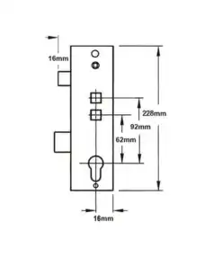 Alternative view of ultipoint Gearbox - Lift Lever or Double Spindle