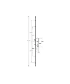Alternative view of Latch Deadbolt 4 Rollers Lift Lever Multipoint Door Lock