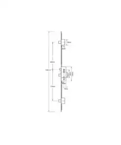 Alternative view of Pioneer 3 Deadbolt Double Spindle Multipoint Door Lock - Caravan Lock