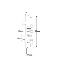Alternative view of G2000 Copy Multipoint Gearbox - Lift Lever or Double Spindle