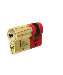 Ultion WXM Euro Single Cylinders British Standard Kitemarked TS007 3* - Brass or Chrome Finish (LEAD TIME: 2-3 DAYS)