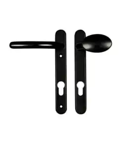 Windsor Lever Moveable Pad UPVC Multipoint Door Handles - 92mm PZ Sprung 122mm Screw Centres