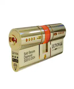Ultion ALPS Euro Double Cylinders British Standard Kitemarked TS007 3* - Brass or Chrome Finish (LEAD TIME: 2-3 DAYS)
