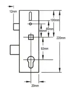 Alternative view of Multipoint Gearbox - Lift Lever or Split Spindle