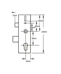 Alternative view of Genuine Multipoint Gearbox - Lift Lever or Split Spindle
