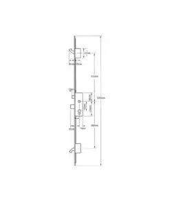 Alternative view of 5345 French Door Kit for a pair of rebated timber doors