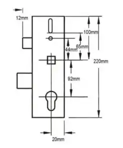 Alternative view of Multipoint Gearbox - Lift Lever or Split Spindle