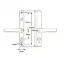 Farnham Lever Lever UPVC Multipoint Door Handles - With Snib 68mm PZ Sprung 215mm Screw Centres 3 HS Hardware