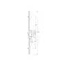 2025 Latch Deadbolt 2 Hooks Lift Lever Multipoint Door Lock (Scandinavian Cylinder Version) 3 HS Hardware