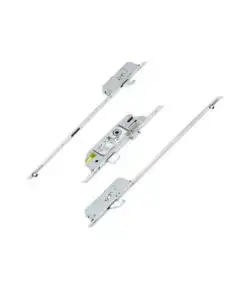 Latch Deadbolt 2 Rollers 2 Hooks Key Wind Operated Multipoint Door Lock (top hook to spindle = 730mm)