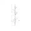 Stable Door Lock Bottom Section Deadbolt 1 Hook 1 Roller Lift Lever 3 HS Hardware