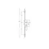 Latch Deadbolt 2 Tongue Hooks Lift Lever Multipoint Door Lock 2 HS Hardware
