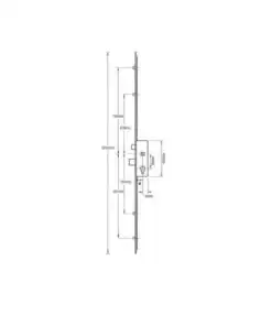 Alternative view of Latch Deadbolt 4 Rollers Lift Lever Multipoint Door Lock