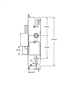 Alternative view of New Style Genuine Multipoint Gearbox - Lift Lever