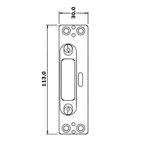 UPVC Deadbolt Keep 3 UPVC Deadbolt Keep - Image 3