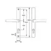 London Lever Lever UPVC Multipoint Door Handles - 70mm PZ Unsprung 180mm Screw Centres 3 HS Hardware