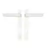 London Lever Lever UPVC Multipoint Door Handles - 92mm PZ Unsprung 122mm Screw Centres 7 HS Hardware