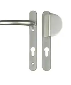 Atlanta Lever Fixed Pad UPVC Multipoint Door Handles - 92mm PZ Sprung 122mm Screw Centres