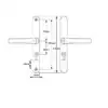 Tokyo Lever Lever UPVC Multipoint Door Handles - 48mm PZ Sprung 160mm Screw Centres 5 HS Hardware