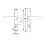 Lever UPVC Multipoint Door Handles - 117mm PZ Sprung 237mm Screw Centres 4 HS Hardware