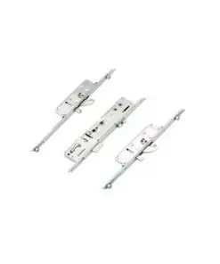 Latch Deadbolt 2 Hooks 2 Anti Lift Pins 4 Rollers Lift Lever or Double Spindle Multipoint Door Lock - Option 2 (top hook to spindle = 621mm)