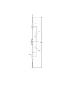 Alternative view of Latch 3 Hooks 2 Anti Lift Pins 4 Rollers Double Spindle Multipoint Door Lock