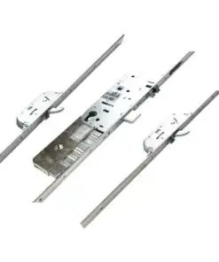 M-TS Latch & Deadbolt 2 Hooks 2 Anti Lift Bolts Flat 20mm Faceplate Electric Multipoint Door Lock