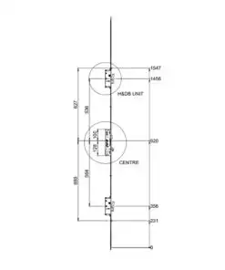 Alternative view of Mantis 3 Latch 3 Hooks 2 Deadbolts Double Spindle Multipoint Door Lock