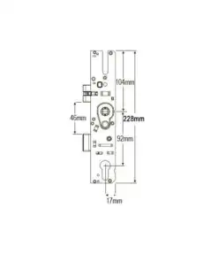 Alternative view of GTS Copy Multipoint Gearbox - Serrated Latch Reversal Button - Lift Lever