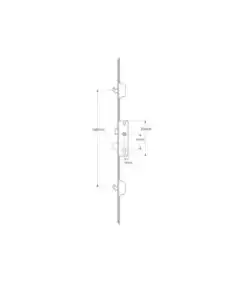 Alternative view of C-TS Latch Deadbolt 2 Hooks Split Spindle Multipoint Door Lock