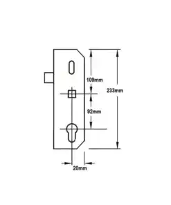 Alternative view of Copy Multipoint Gearbox - Latch Only Version - Lift Lever