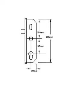 Alternative view of 4500 Copy Multipoint Gearbox - Latch Only Version - Lift Lever