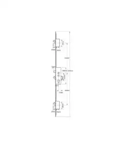 Alternative view of Mantis 1 Latch 3 Hooks 2 Deadbolts Double Spindle Multipoint Door Lock