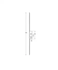 Alternative view of Mantis 1 Slave Lock Lift Lever Multipoint Door Lock