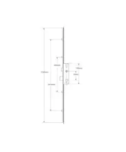 Alternative view of VERSA Latch Deadbolt 4 Rollers Lift Lever Universal Repair Multipoint Door Lock