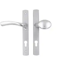 Alternative view of Palladio Lever Fixed Pad UPVC Multipoint Door Handles - 92mm PZ Unsprung 215mm Screw Centres