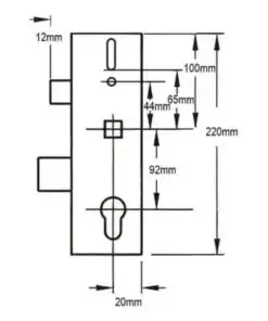 Alternative view of Multipoint Gearbox - Lift Lever or Split Spindle