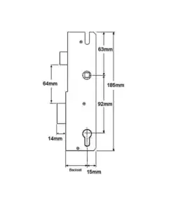 Alternative view of Multipoint Gearbox - Lift Lever or Split Spindle