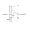 Lever UPVC Multipoint Door Handles - 68mm PZ Sprung 215mm Screw Centres 3 HS Hardware