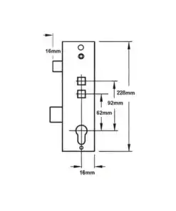 Alternative view of Multipoint Gearbox - Lift Lever or Double Spindle