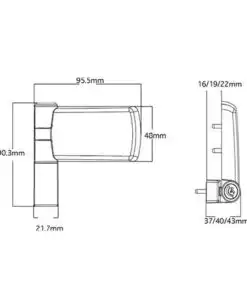 Alternative view of Patriot Plus 3D Flag Hinge