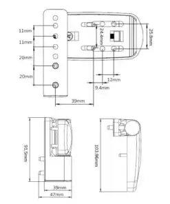 Alternative view of 3D Lift On Flag Hinges for UPVC Doors