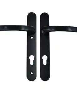 Lever UPVC Multipoint Door Handles - 92mm PZ Sprung 122mm Screw Centres - Long Backplate